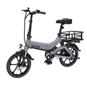 Vélo à assistance électrique pliant Hitway BK2 16" avec panier