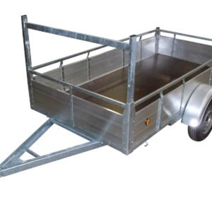 Remorque 257x132 cm aluminium simple essieu