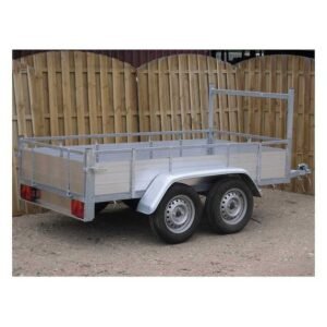 Remorque double essieux aluminium 300x132 cm